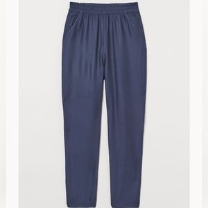 H&M Navy Blue Pull-On Trouser Pants